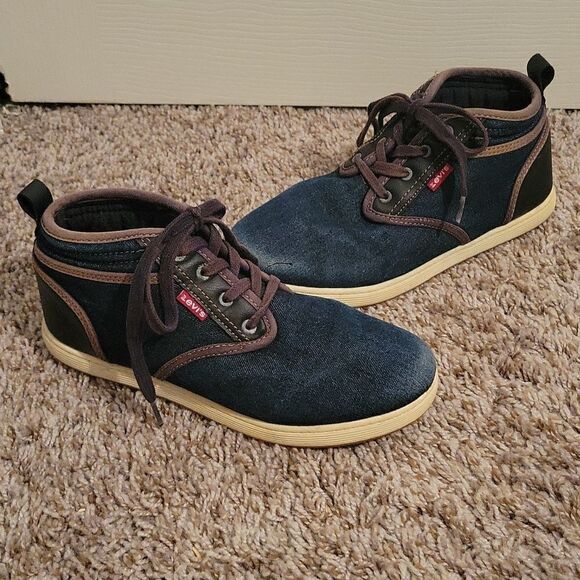 Levi's denim high top shoe size 4.5 - Picture 2 of 7